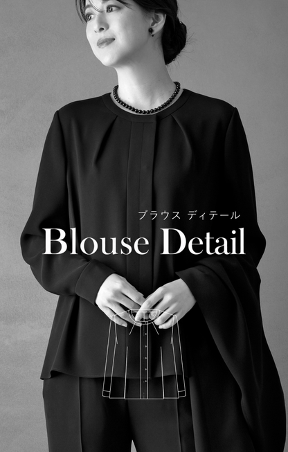 【Formaless Black®(フォーマレス ブラック®)】< 自宅で洗える>ジレジャケットパンツスーツ ブラックフォーマル 洗える  M･L･LL<56-401004>