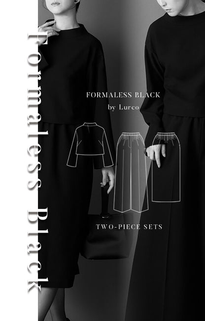 【Formaless Black®(フォーマレス ブラック®)】< 自宅で洗える>2ボトムセットアップ ブラックフォーマル 洗える スカート パンツ フリーサイズ <33-311015>