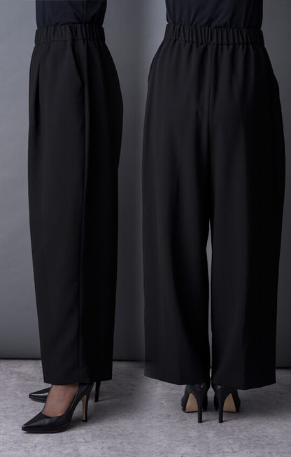 【Formaless Black®(フォーマレス ブラック®)】< 自宅で洗える> ノーカラーパンツスーツ ブラックフォーマル 洗える ユニセックス U1･U2 <33-311019>