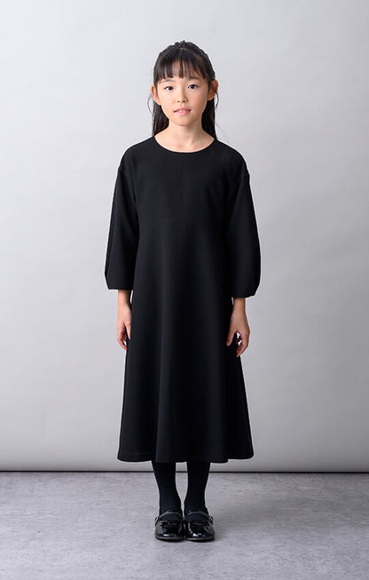 【Formaless Black®(フォーマレス ブラック®)-子供用-】< 自宅で洗える>テントラインワンピース ブラックフォーマル 洗える 100/120/140 <33-313013>