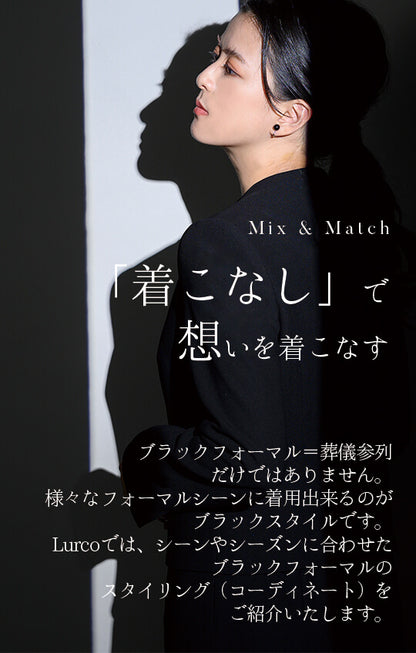 【自宅で洗える】後ろスタンドワンピーススーツ ブラックフォーマル 洗える 前開き 9-13号 /M-LL <33-322014>